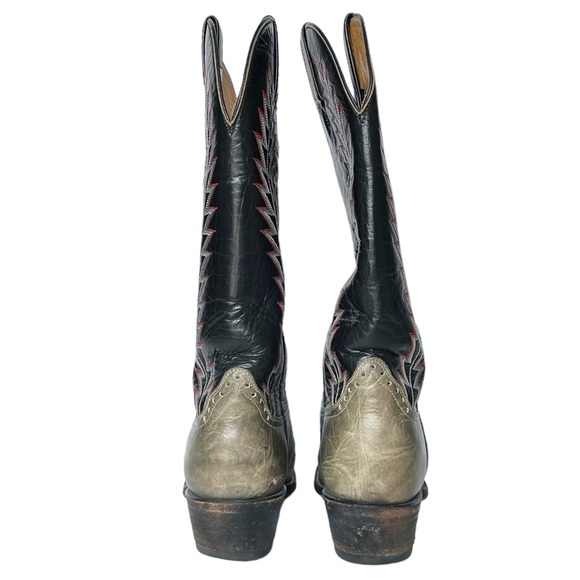 Hondo Stitched Leather Western Cowboy Boot | 8.5 - Picture 5 of 11